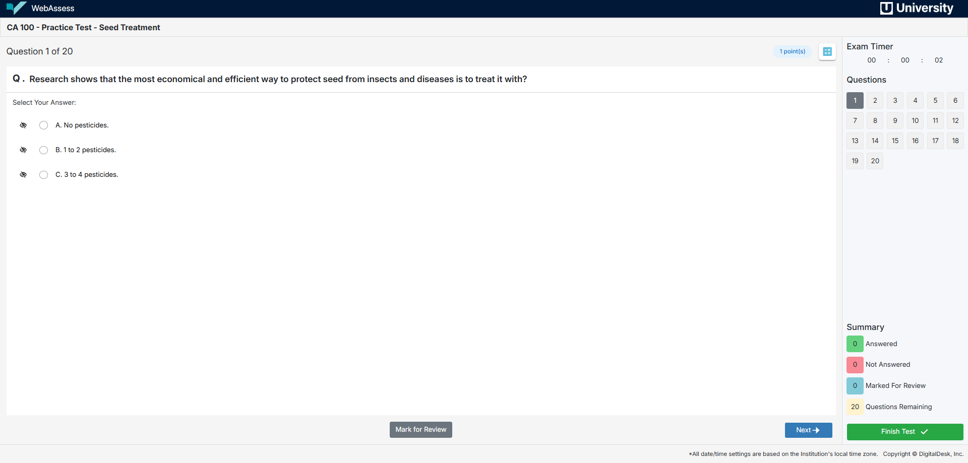 webassess-exam-screen